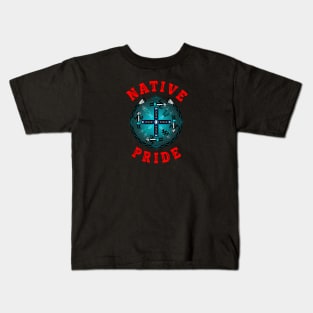 NATIVE PRIDE 34 (SAND) Kids T-Shirt